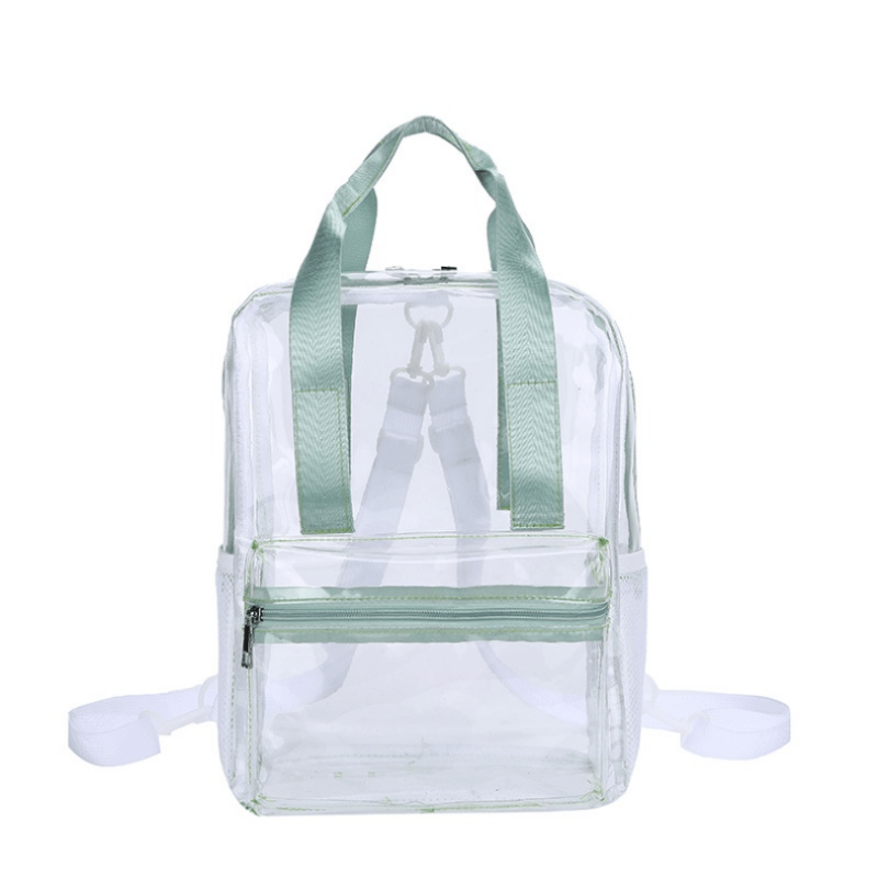 Transparent PVC Backpack Tote Bag Waterproof Beach School Summer Bag