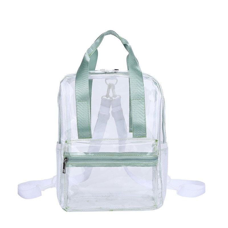 Transparent PVC Backpack Tote Bag Waterproof Beach School Summer Bag