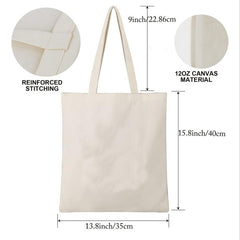 Halloween Printed Canvas Tote Bag Large Capacity Shoulder Bag