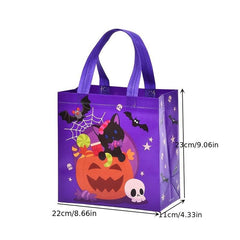 Cartoon Halloween Pattern Storage Handbag Party Storage Bag