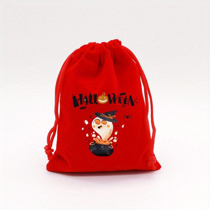 Halloween Pattern Storage Bag Drawstring Candy Pouch