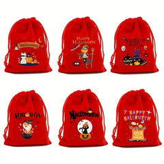 Halloween Pattern Storage Bag Drawstring Candy Pouch