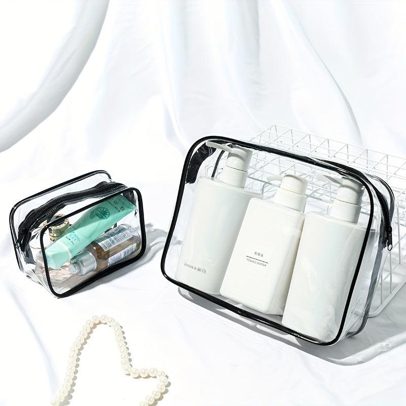 High PVC Transparent Waterproof Toiletry Bag Travel Storage