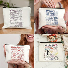 Midnights Pattern Cosmetic Bag Canvas Travel Storage Toiletry Bag