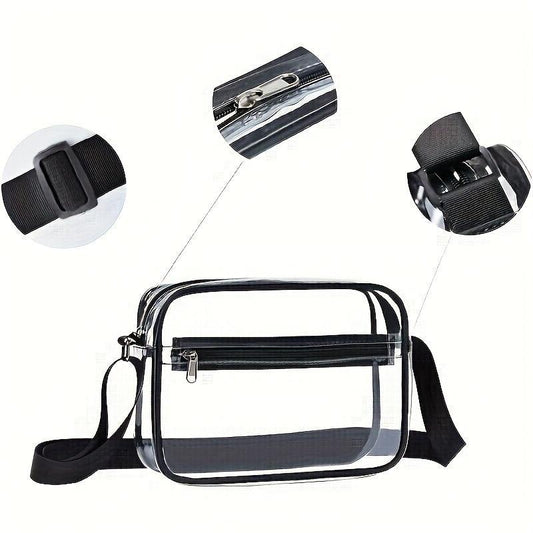Waterproof Crossbody Bag Travel Wash Bag PVC Transparent Messenger Bag