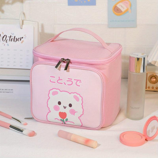 Cartoon Pattern Cosmetic Bag Large Capacity Travel Toiletry Bag