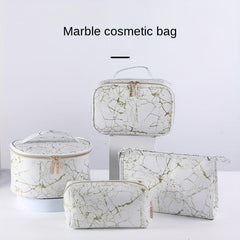 Marble Pattern Cosmetics Bag Portable Travel Toiletry Bag