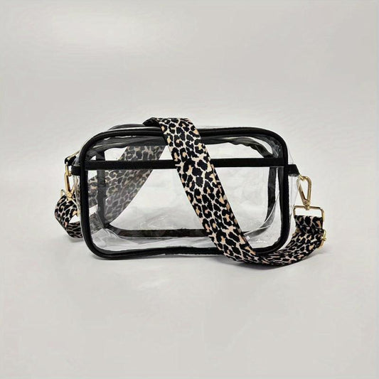 Clear Crossbody Bag Adjustable Strap Waterproof Shoulder Bag
