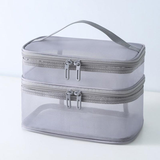 Large Storage Bag Travel Transparent Wind Mesh Cosmetic Portable Washing Bag
