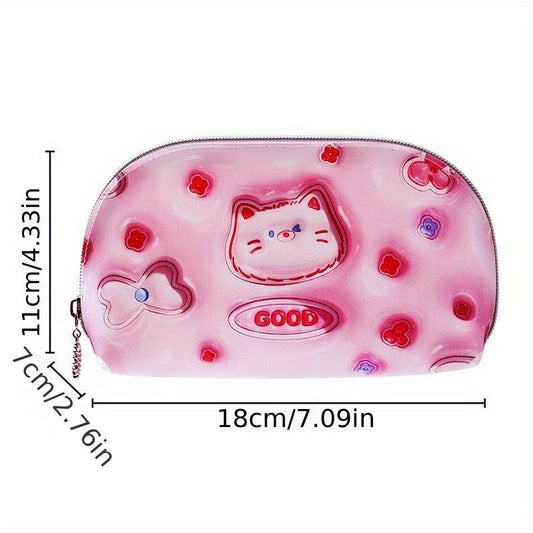 3D Cartoon Style Cosmetic Bag Travel Wash Bag Waterproof Storage Bag