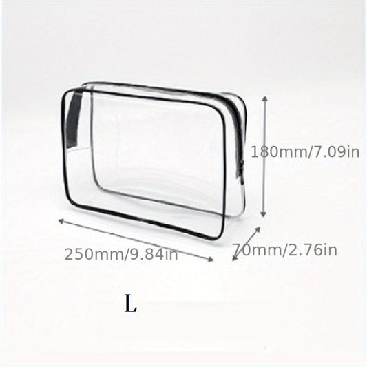 Portable Transparent Cosmetic Bag Toiletry Bag Travel Storage Bag