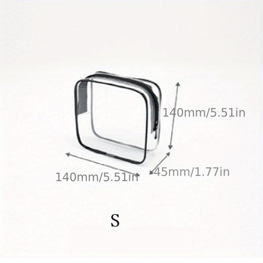 Portable Transparent Cosmetic Bag Toiletry Bag Travel Storage Bag