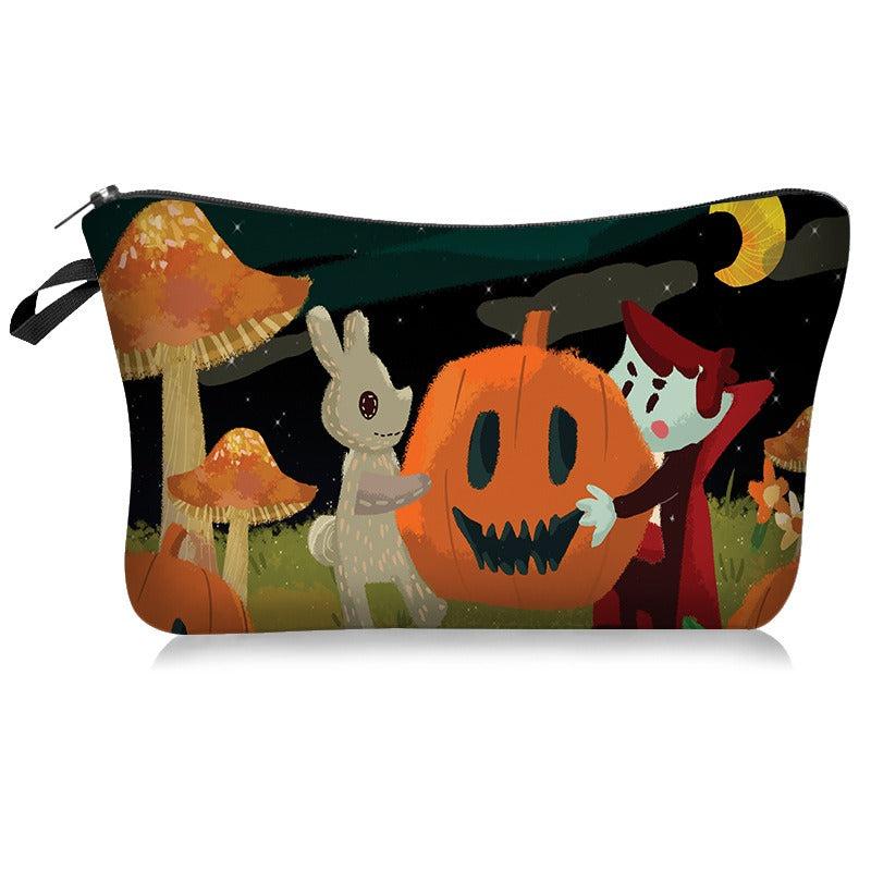 Halloween Pattern Cosmetic Bag Storage Wash Bag