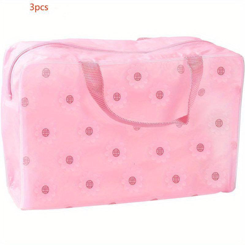 Small Floral Waterproof Toiletry Bag Portable Travel Storage Bag