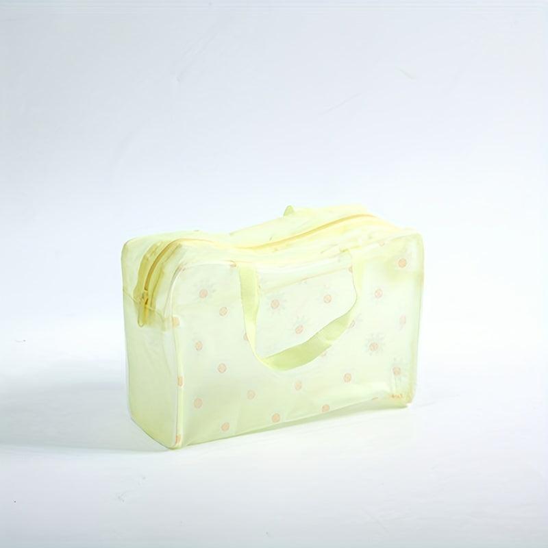 Small Floral Waterproof Toiletry Bag Portable Travel Storage Bag