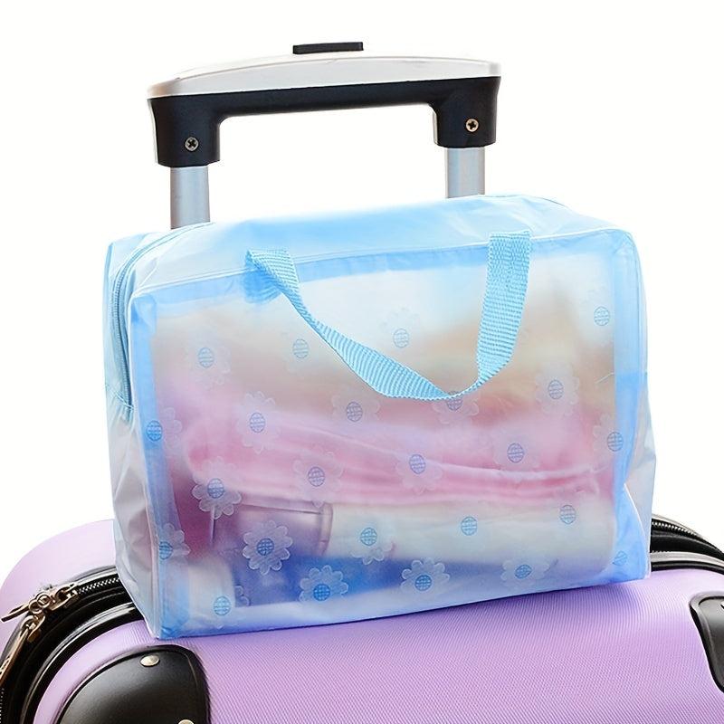 Small Floral Waterproof Toiletry Bag Portable Travel Storage Bag