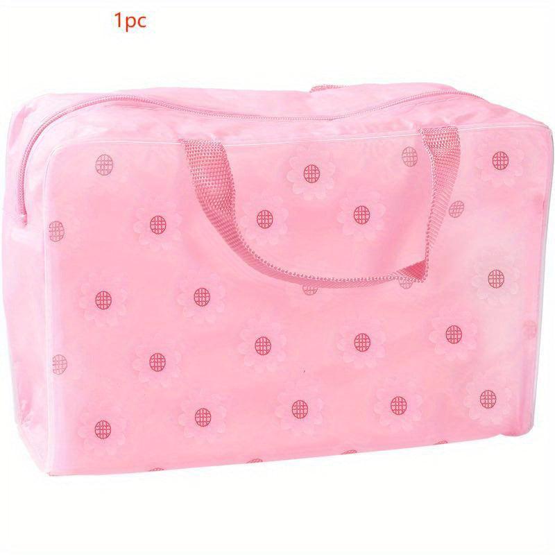 Small Floral Waterproof Toiletry Bag Portable Travel Storage Bag