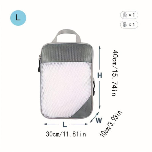 Travel Compression Bag Zipper Storage Organizer