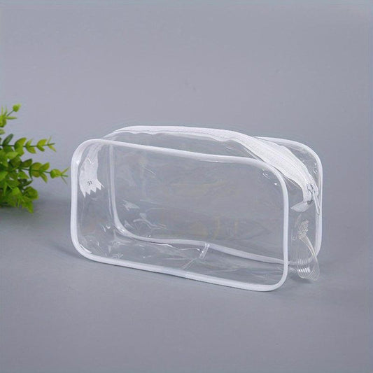 Outdoor PVC Cosmetic Bag Transparent Toiletry Waterproof Travel Storage