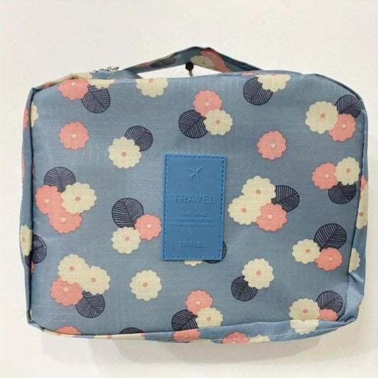 Portable Flower Cosmetics Bag Travel Toiletry Bag Waterproof