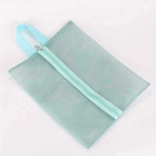Transparent Portable Mesh Beach Bag for Swimming Traveling Bath Storage Bag