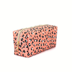 Leopard Print Cosmetic Bag Portable Clutch