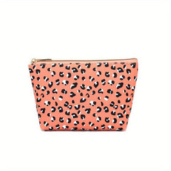Leopard Print Cosmetic Bag Portable Clutch