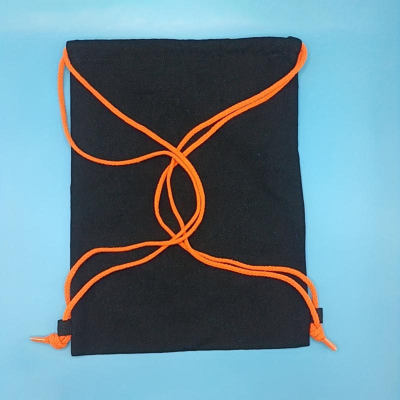 Minimalist Canvas Drawstring Backpack All Match Storage Sports Bag