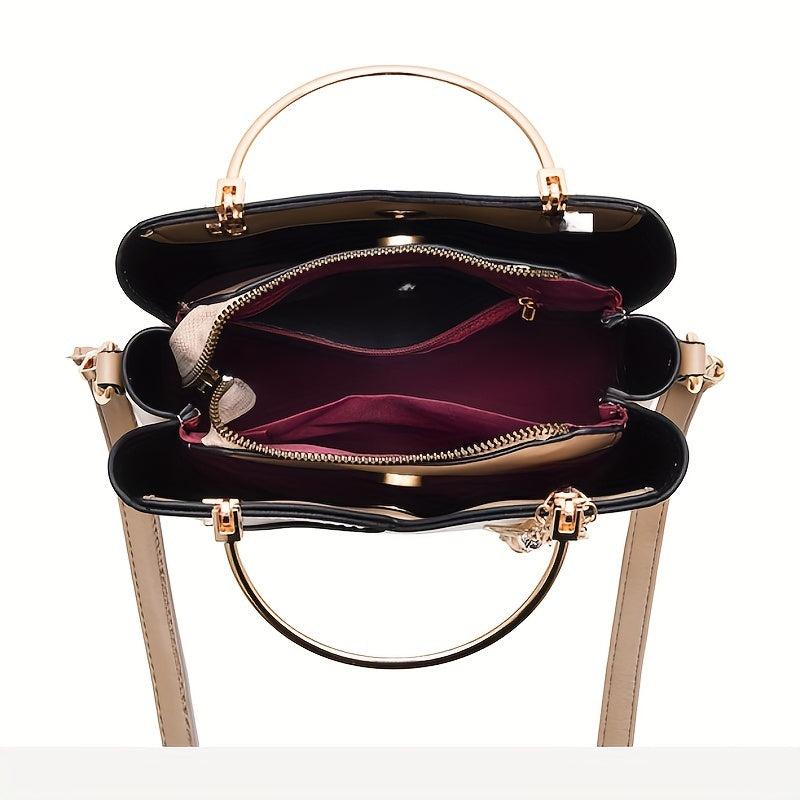 Versatile PU Leather Tote Bag for Women