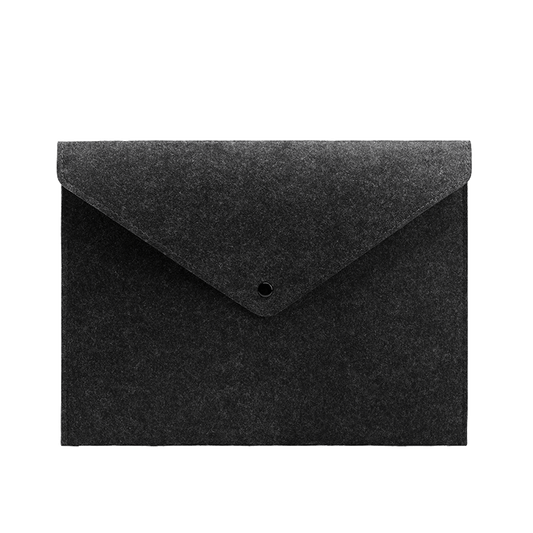 Minimalist Portable Zipper Laptop Clutch Bag Lightweight Storage Felt Bag