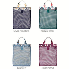 Portable Mesh Beach Bag Clear Storage Sports Handbag