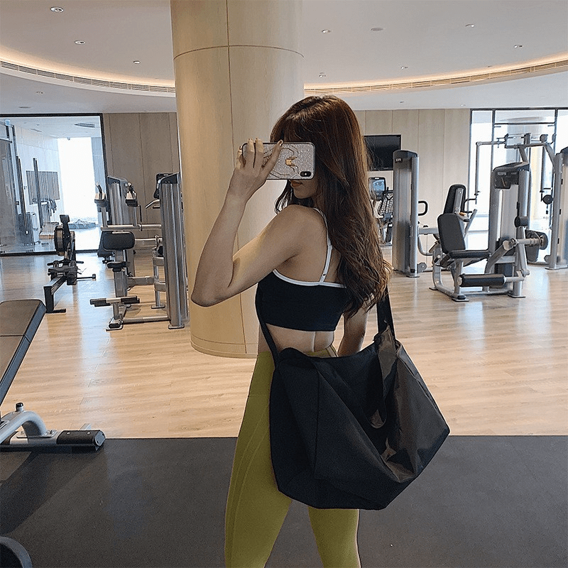 Minimalist Casual Crossbody Bag Solid Shoulder Sports All Match Zipper Bag