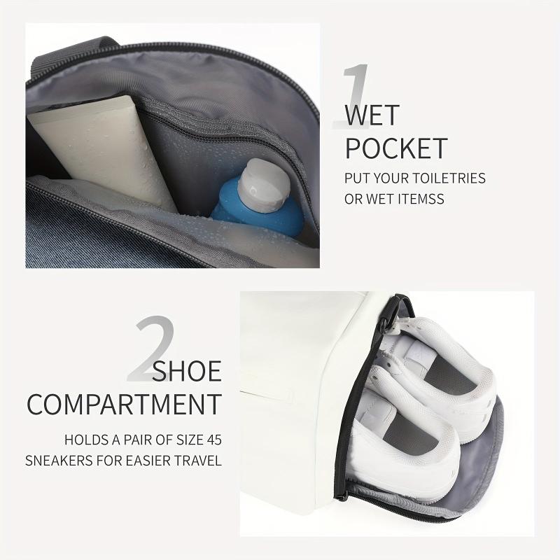 Large Capacity Sports Gym Bag Lightweight Overnight Duffle Bag