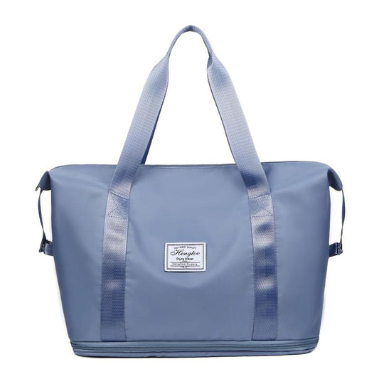 Large Capacity Expandable Travel Duffle Bag Dry Wet Waterproof Weekender