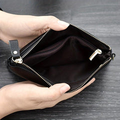 Faux Leather Clutch Bag Zipper Wallet for Coin & Phone