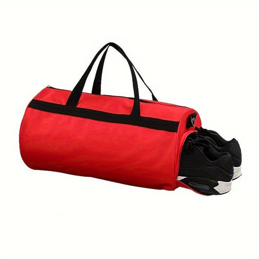 Large Capacity Cylinder Duffle Bag Nylon Lightweight Luggage Bag