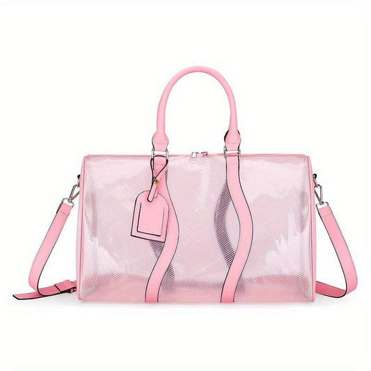 Transparent Mesh Sports Gym Bag Waterproof Travel Duffle Bag
