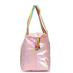 Laser Travel Duffle Bag Rainbow Strap Sports Gym Bag