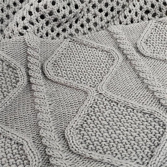 Large Capacity Hollow Knit Tote Bag Lightweight Should Bag Casual Commuter Bag