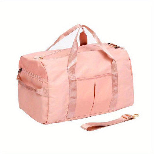 Large Capacity Waterproof Gym Duffel Bag with Shoe Compartment