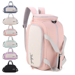Large Capacity Travel Duffle Backpack Portable Sports Fitness Storage Bag