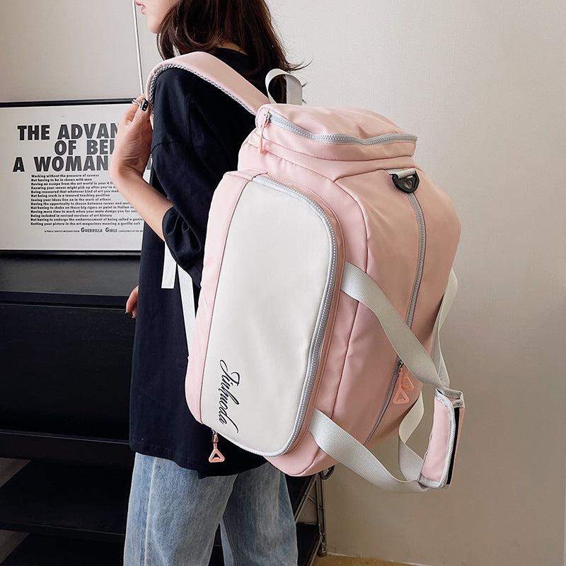Large Capacity Travel Duffle Backpack Portable Sports Fitness Storage Bag