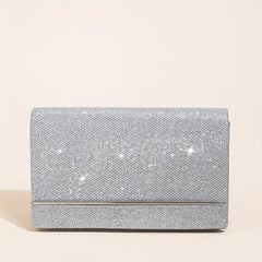 Glitter Evening Bag Faux Leather Clutch for Party Wedding