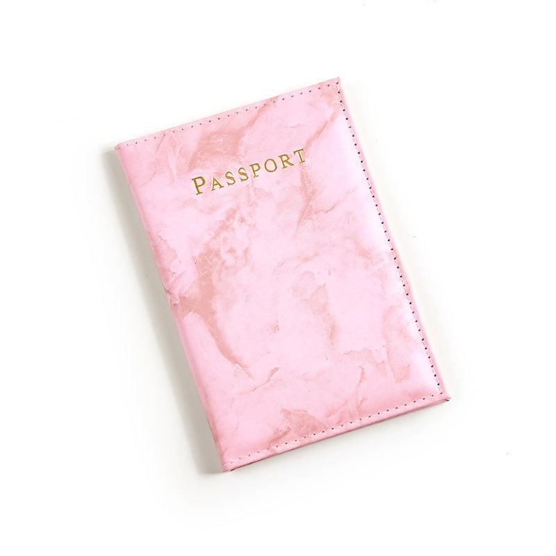 Marbled Passport Cover Ticket Clip