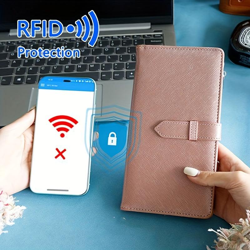 RFID Blocking Passport Holder Set with Luggage Tag