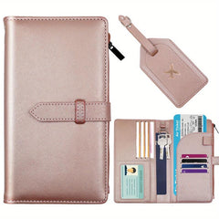 RFID Blocking Passport Holder Set with Luggage Tag