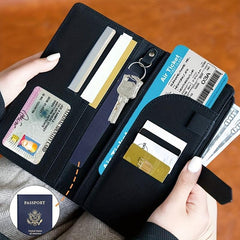 RFID Blocking Passport Holder Set with Luggage Tag