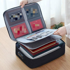 Large Capacity Document Bag with Lock Water Resistant Zipper