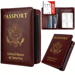 Passport & Vaccine Card Holder Combo Travel Wallet