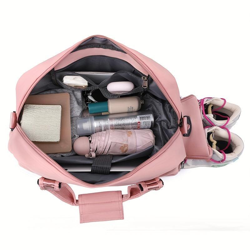 Pleated Top Handle Sports Storage Bag Large Capacity